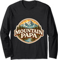 Mountain Papa Father's Day Hiking Hiker Hike Merch