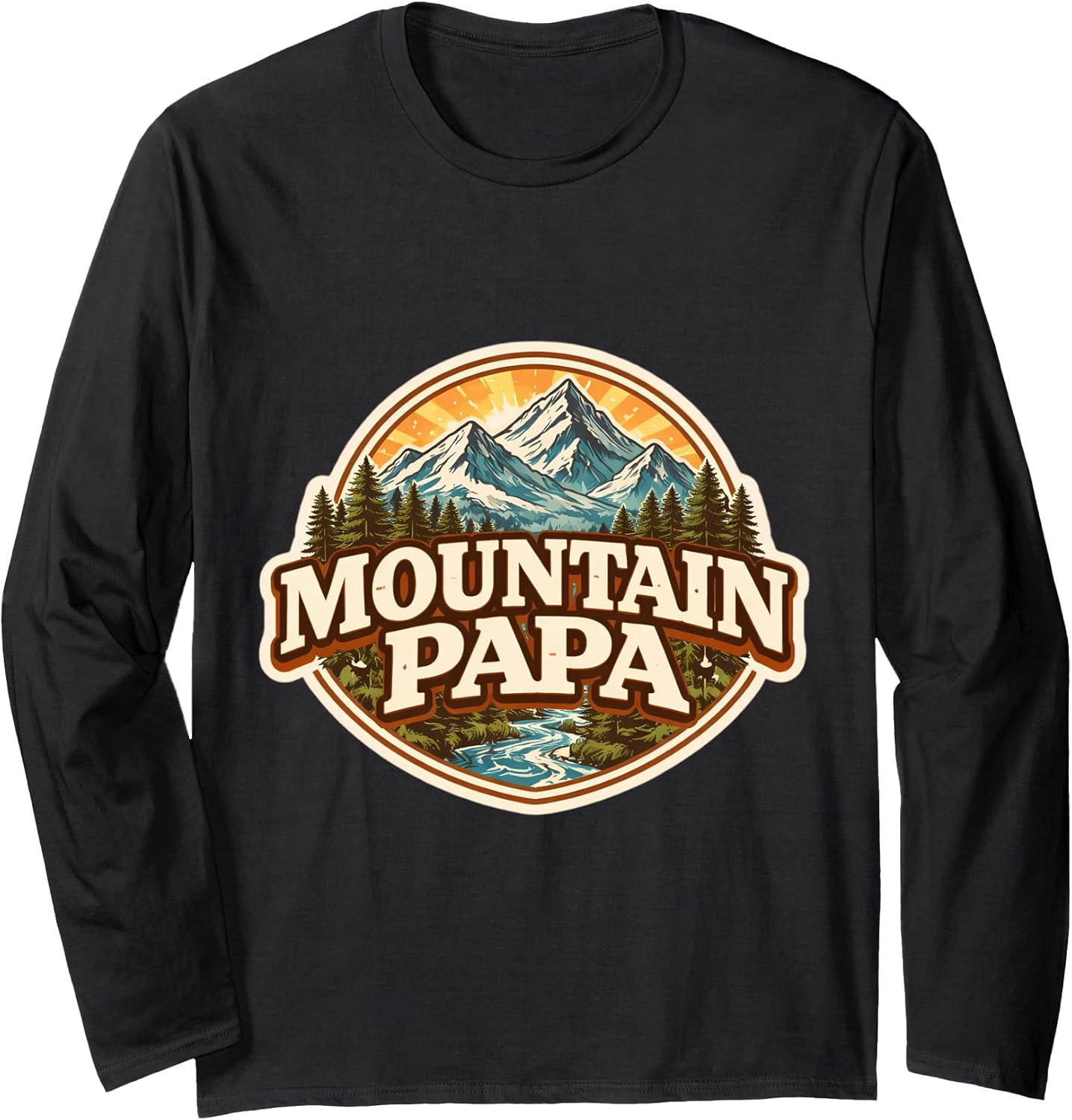 Mountain Papa Father's Day Hiking Hiker Hike Merch