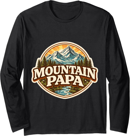 Mountain Papa Father's Day Hiking Hiker Hike Merch