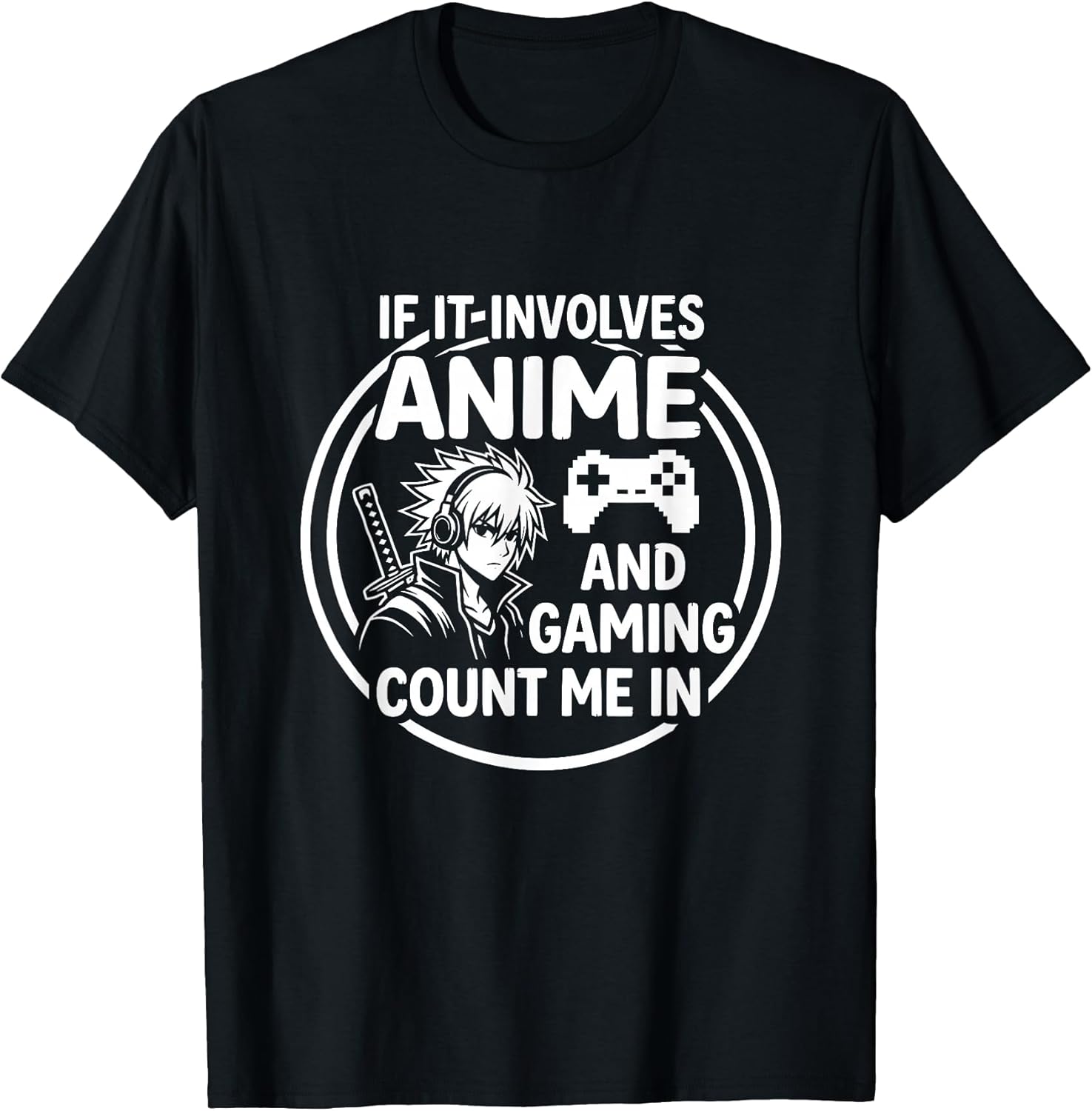 Anime Gamer Life Otaku Controller Samurai Art