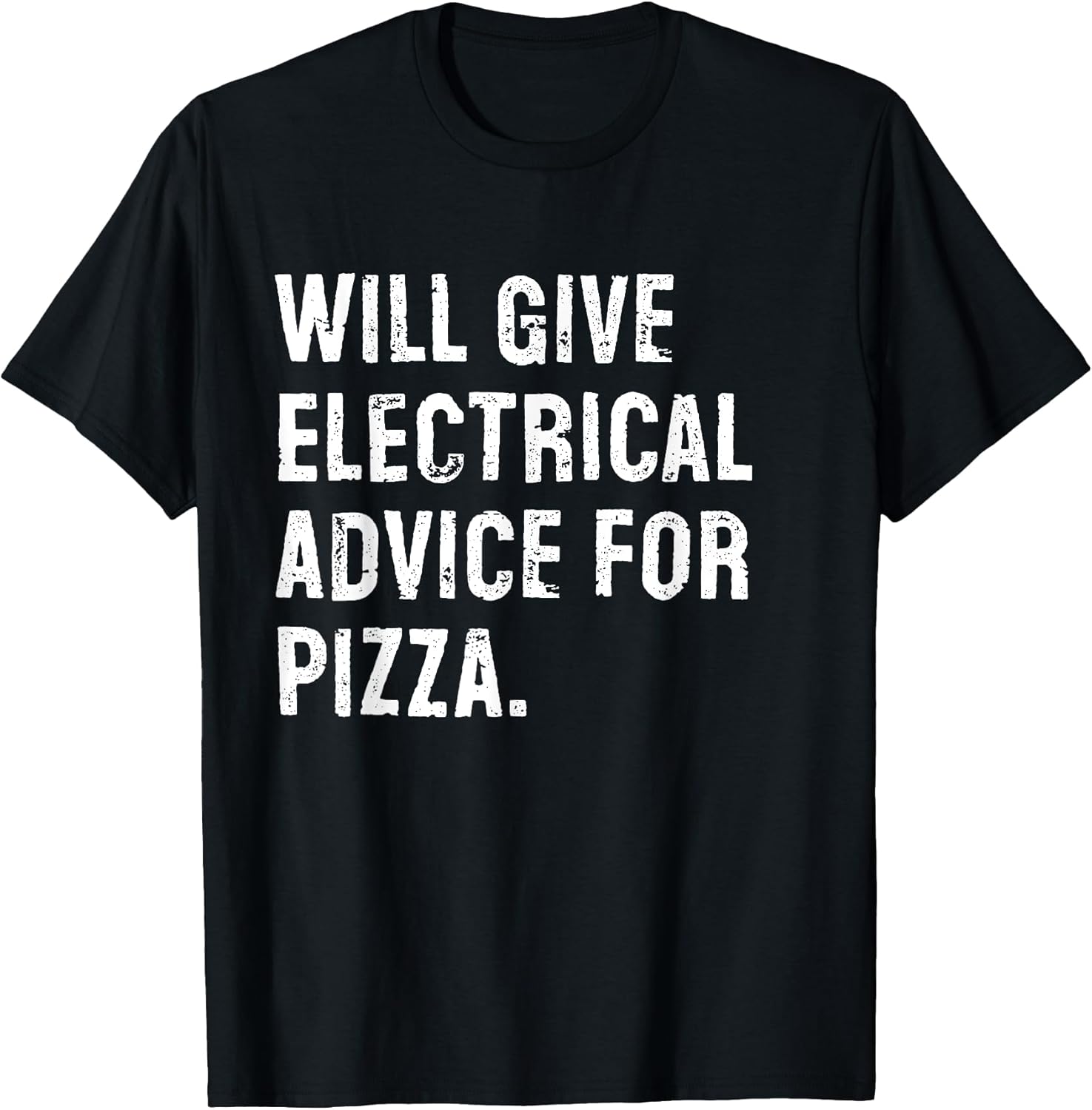 Funny Electrician Pizza Typography Gifts