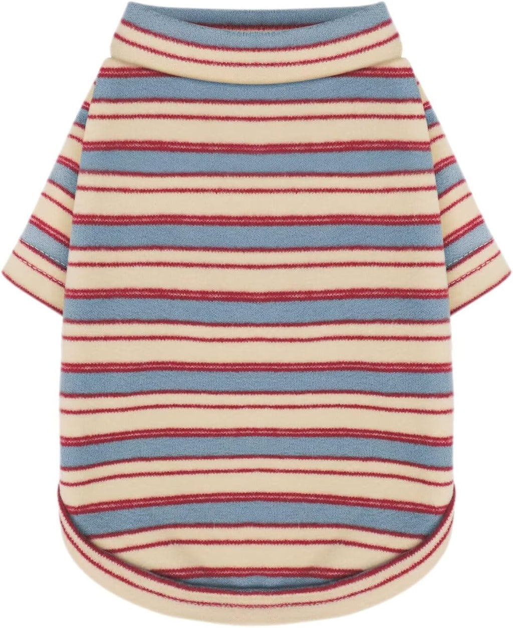 Stylish Striped Block Dog Shirt, Comfortable, Breathable, and Wrinkle-Resistant. Perfect Apparel for Small, Medium, & Large Dogs, a Must-Have for Pet Lovers L