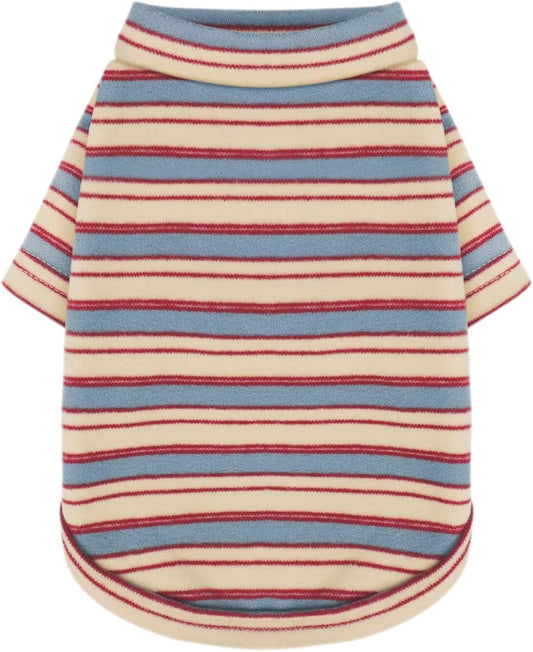 Stylish Striped Block Dog Shirt, Comfortable, Breathable, and Wrinkle-Resistant. Perfect Apparel for Small, Medium, & Large Dogs, a Must-Have for Pet Lovers L