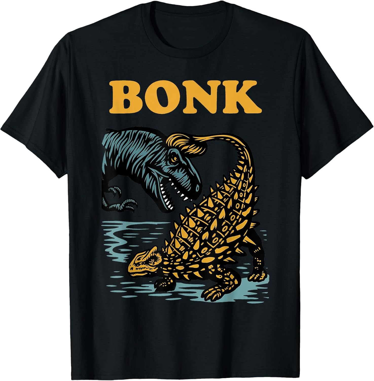 Funny Dinosaur Bonk Meme Prehistoric Humor Tees