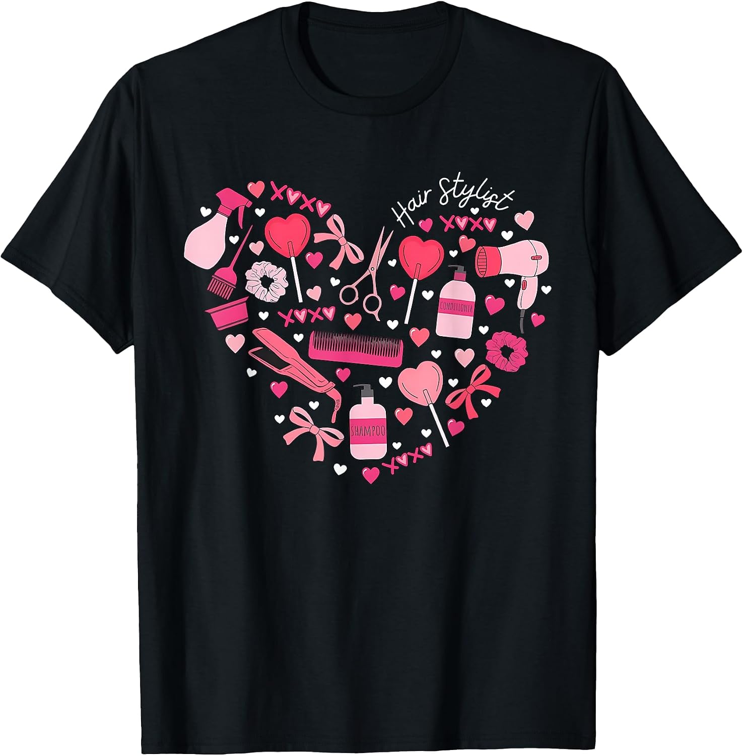 Hairstylist Heart Valentines Hairdresser Barber