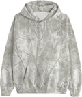 Women's Camo Hoodie Maple Leaf Print Oversized Hooded Sweatshirt Fleece Casual Long Sleeve Pullover Sweatshirts with Pockets