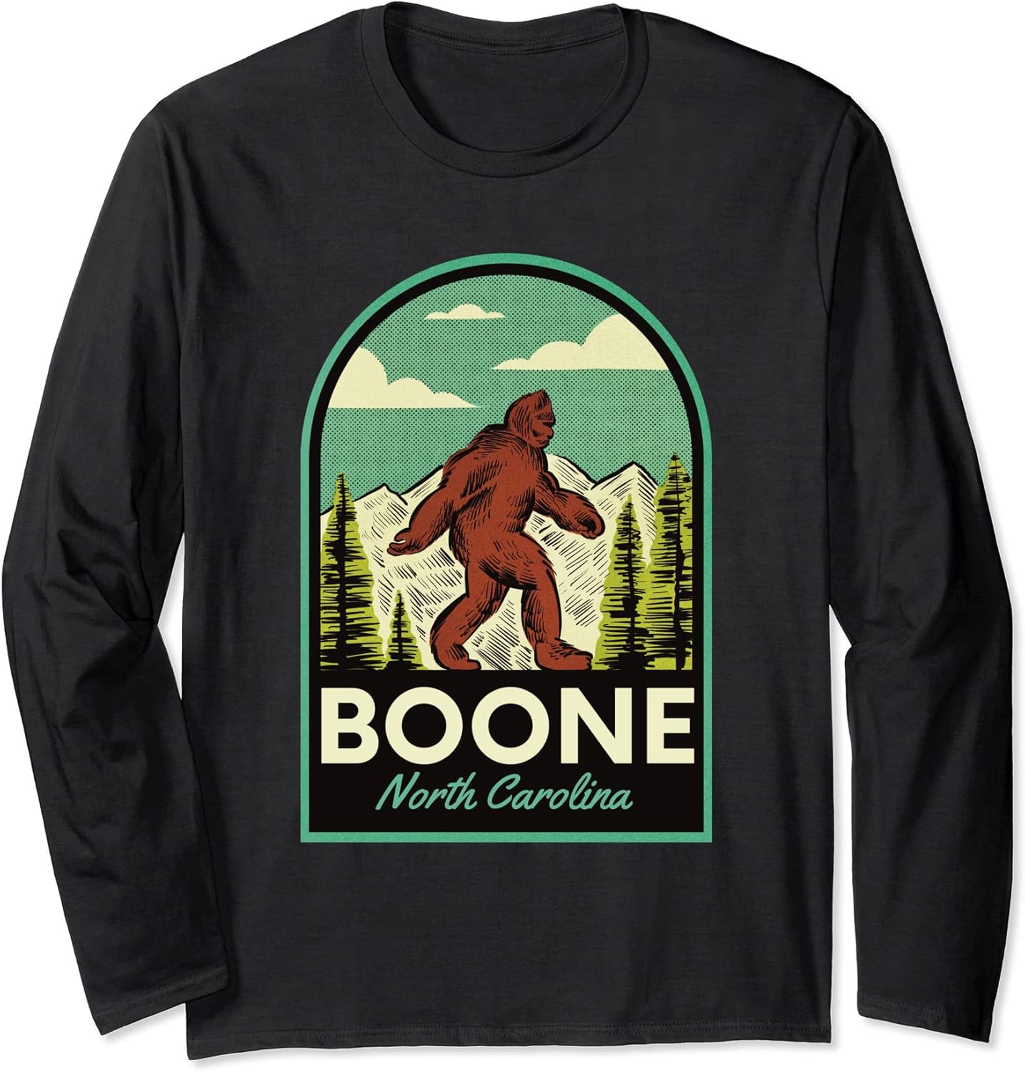 Boone NC Vintage Bigfoot Merch