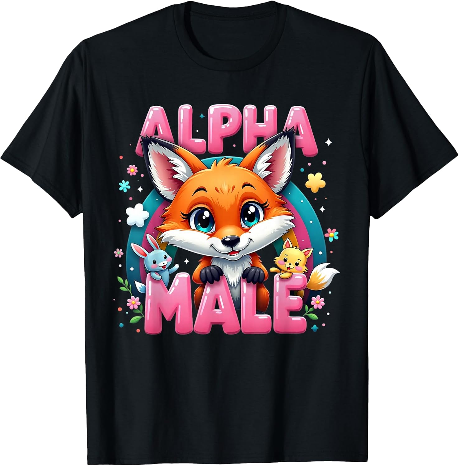 Alpha Meme Male Fox With Rainbow
