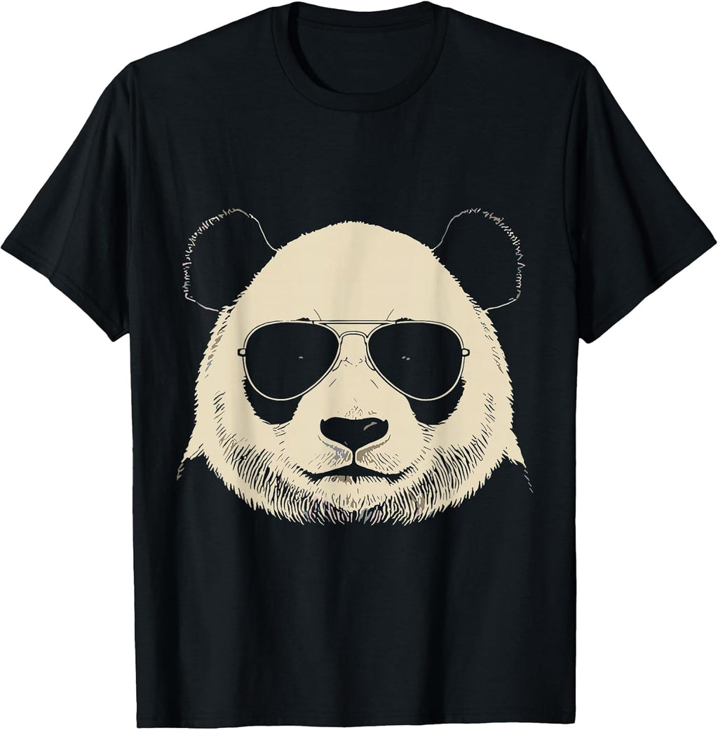 Cool Panda Funny Shirt Graphic Tees Men Women Kids