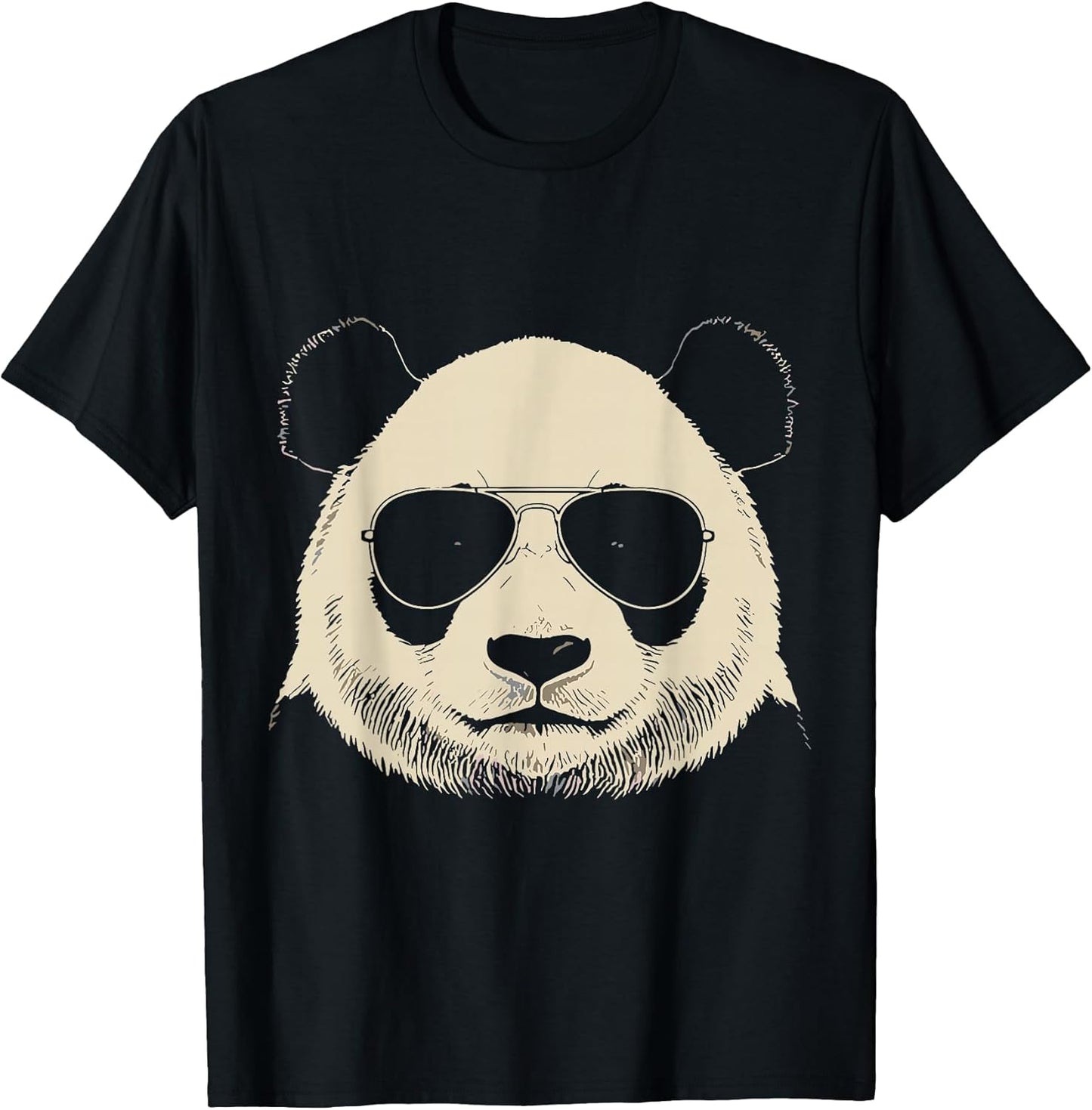 Cool Panda Funny Shirt Graphic Tees Men Women Kids