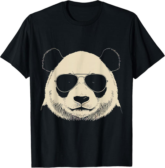 Cool Panda Funny Shirt Graphic Tees Men Women Kids
