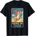 I n There Cat Hanging On A Tree Branch