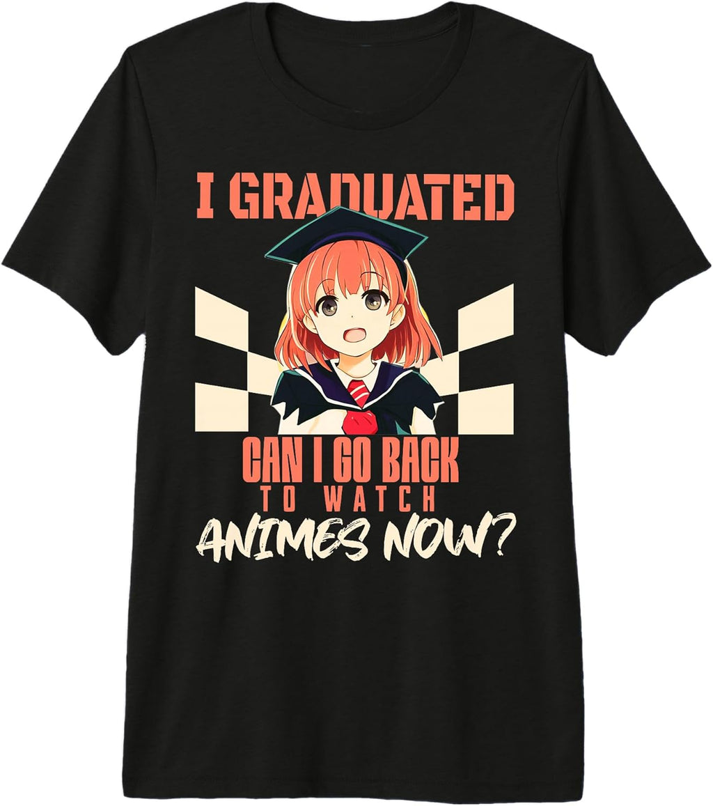 Anime funny college high school graduation tee
