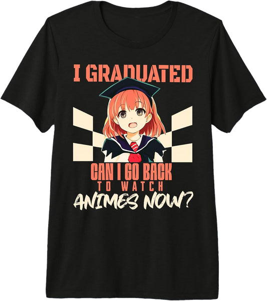 Anime funny college high school graduation tee