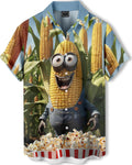 Men's Hawaiian Shirt Button Down Funny Printed Casual Short Sleeve Summer Beach Party BBQ Shirts