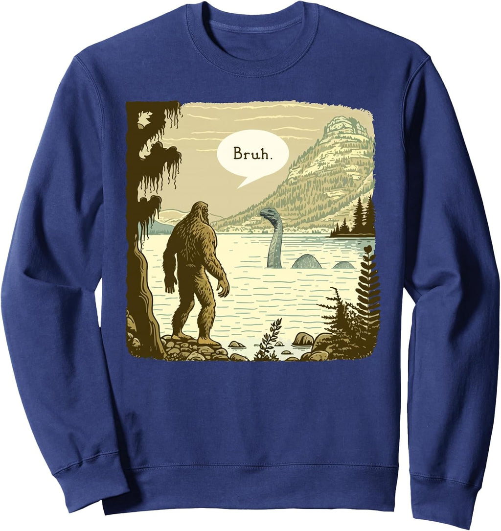 Presto Funny Bigfoot Sasquatch Introvert Loch Ness