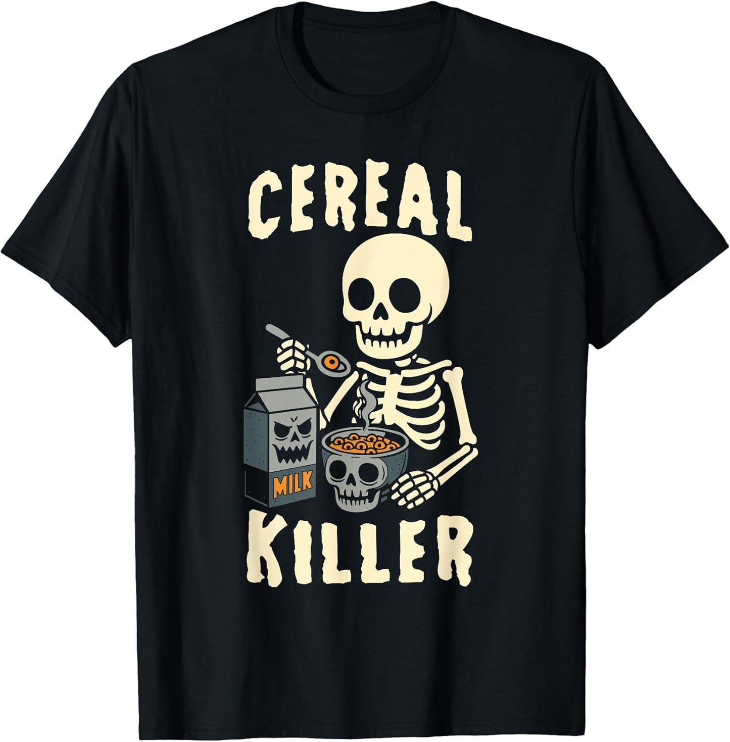 Sarcastic Spooky Cereal Killer Funny Dark Humor