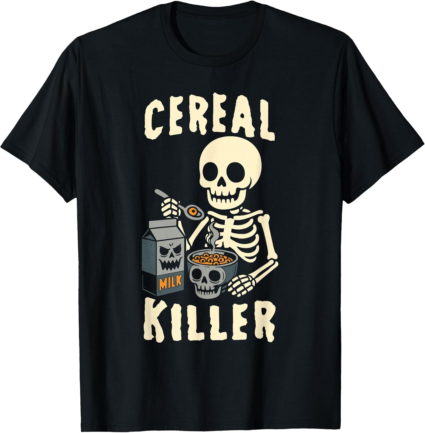Sarcastic Spooky Cereal Killer Funny Dark Humor