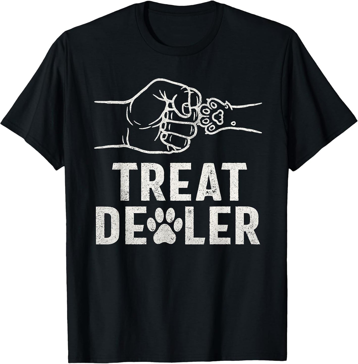 Dog Treat Dealer Funny Humor Dog Dad Dog Mom Dog Lover T-Shirt