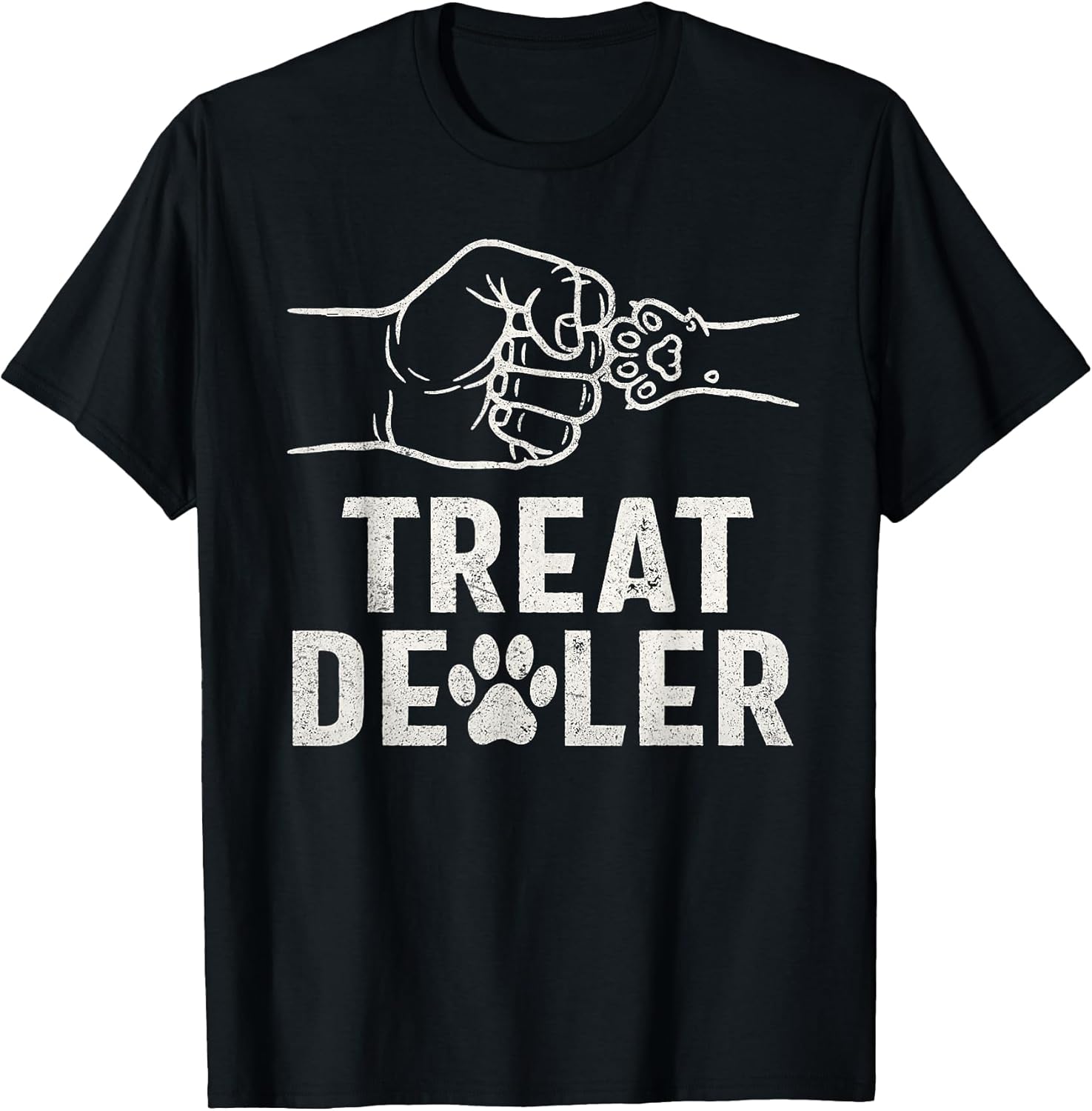 Dog Treat Dealer Funny Humor Dog Dad Dog Mom Dog Lover T-Shirt