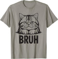 Bruh Funny Persian Cat-Shirt Teen Vintage Retro