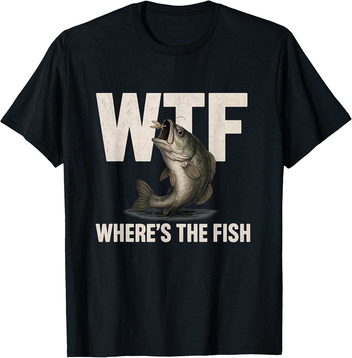 Retro Funny WTF Fishing Vintage Art