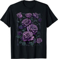 Vintage Purple Roses Flower Gothic Gardening