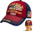U.S.A 250th Anniversary Embroidered Baseball Cap Adjustable 1776-2026 Anniversary Birthday Retro Patriots Hat for Men Women