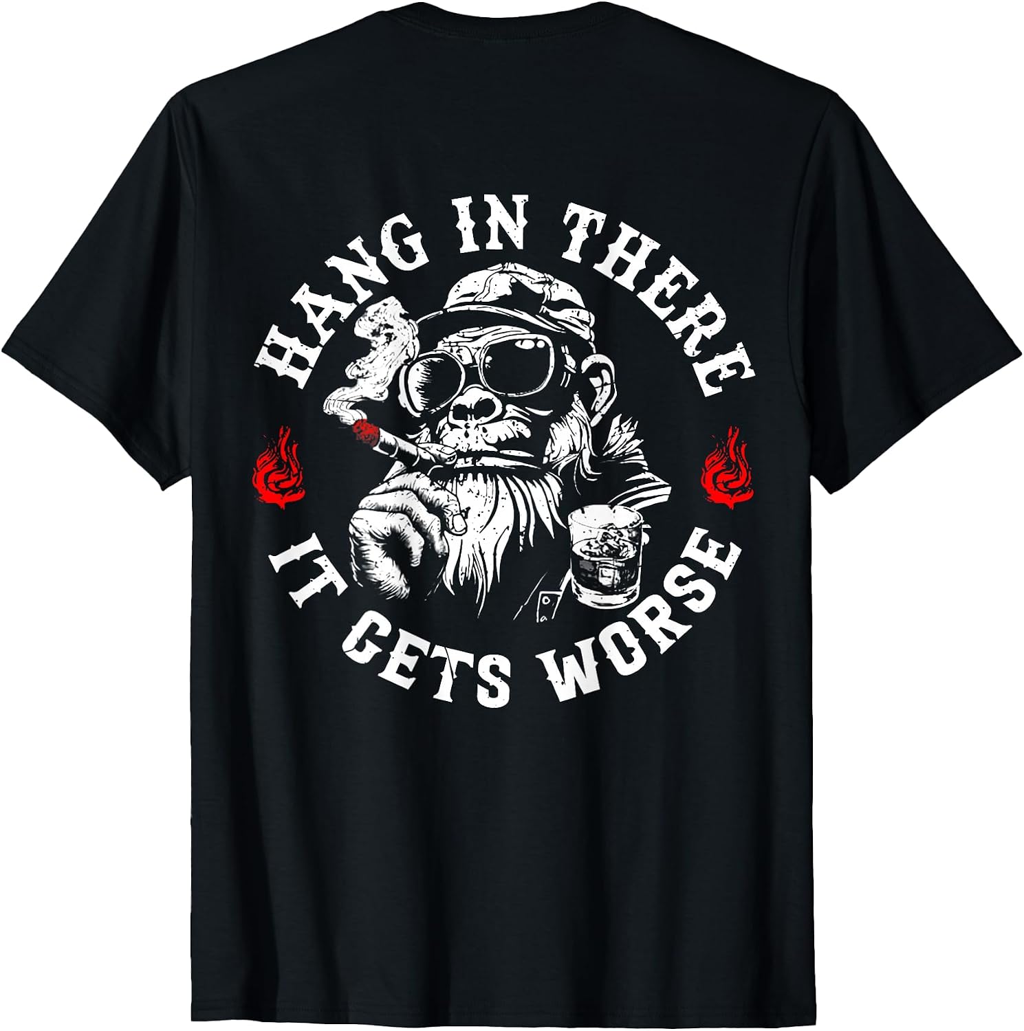Funny Monkey Sarcastic Humor Saying for Women Men