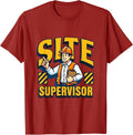 Site Supervisor Bold Graphic Design T-Shirt