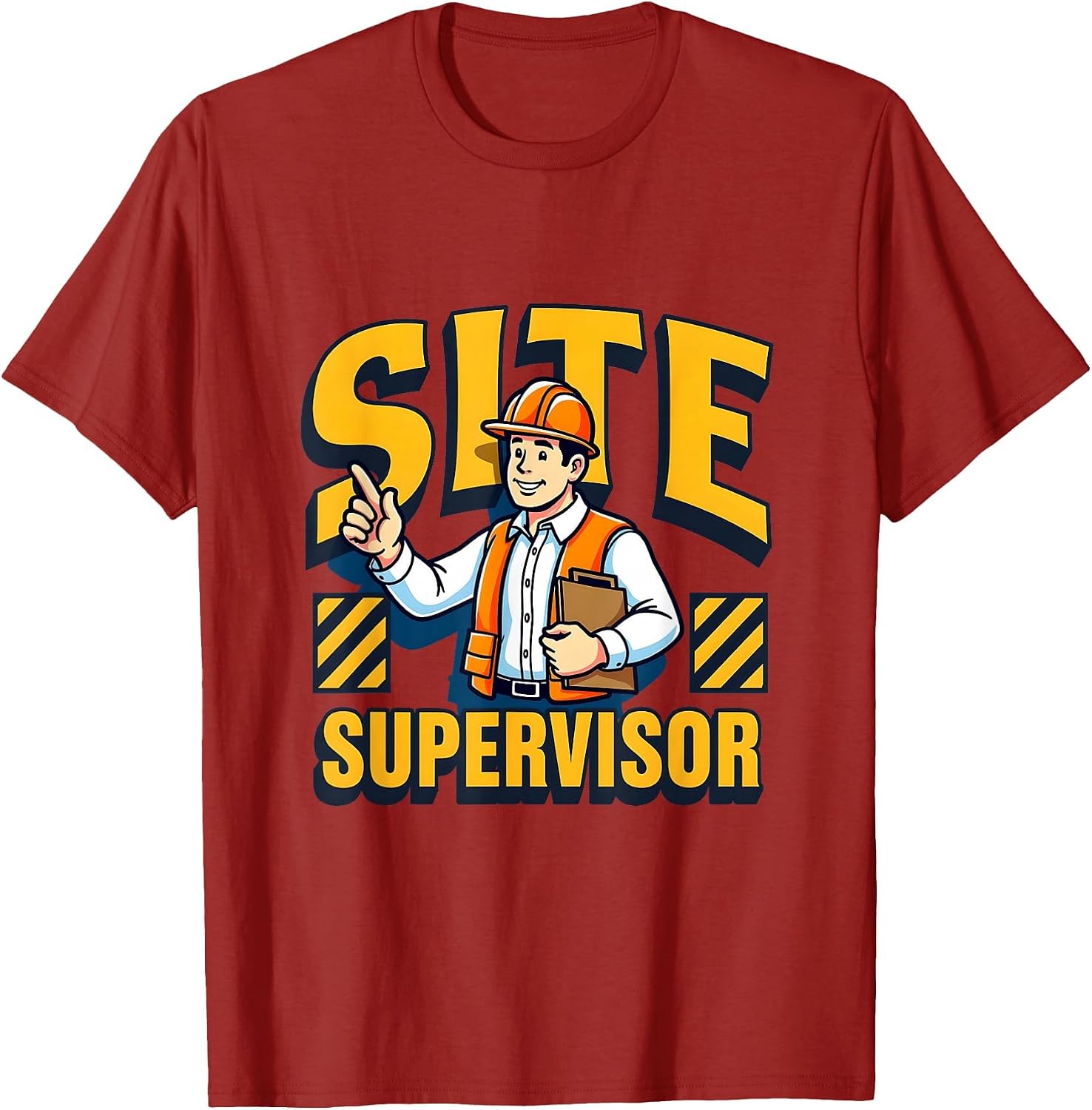 Site Supervisor Bold Graphic Design T-Shirt