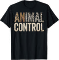 Animal Control Leopard Zebra Print Wildlife Rescue Design T-Shirt