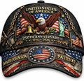 250th Anniversary USA Hat - Custom United States 250th Anniversary Hat 3D Printed Baseball Cap, Patriot Cap 1776-2026 Bicentennial Gift for Men & Women, 4th of July USA Hats 1