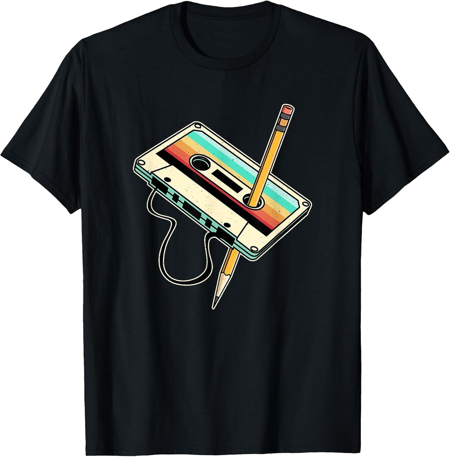 80s 90s Retro Party Costume Nostalgia Cassette T-Shirt