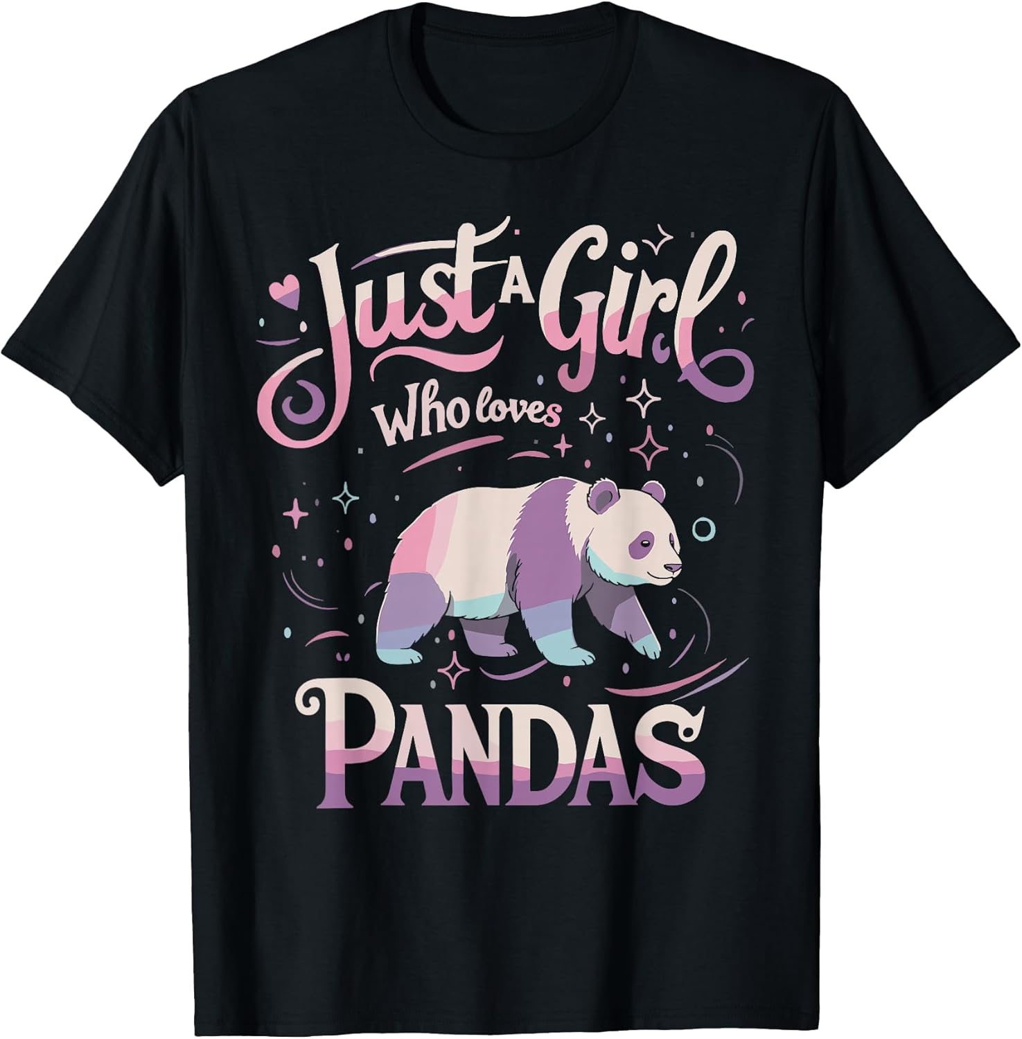 Panda Shirts Cute Animal Girls Kids Gifts
