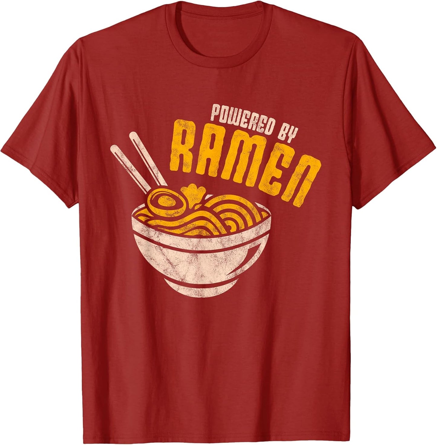 Powered by Ramen Japanese Love Anime Noodles T-Shirt