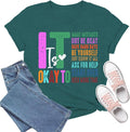 Inspirational Shirts for Women It's Okay to Make Mistakes T-Shirt Teacher Tee Be Yourself Tops