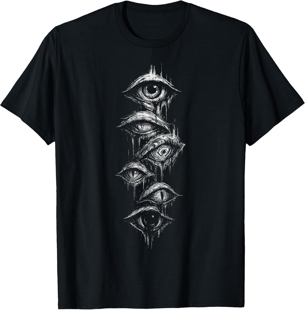 Eyes Eyeballs Goth Grunge Alt Y2K Weird Strange Aesthetic T-Shirt