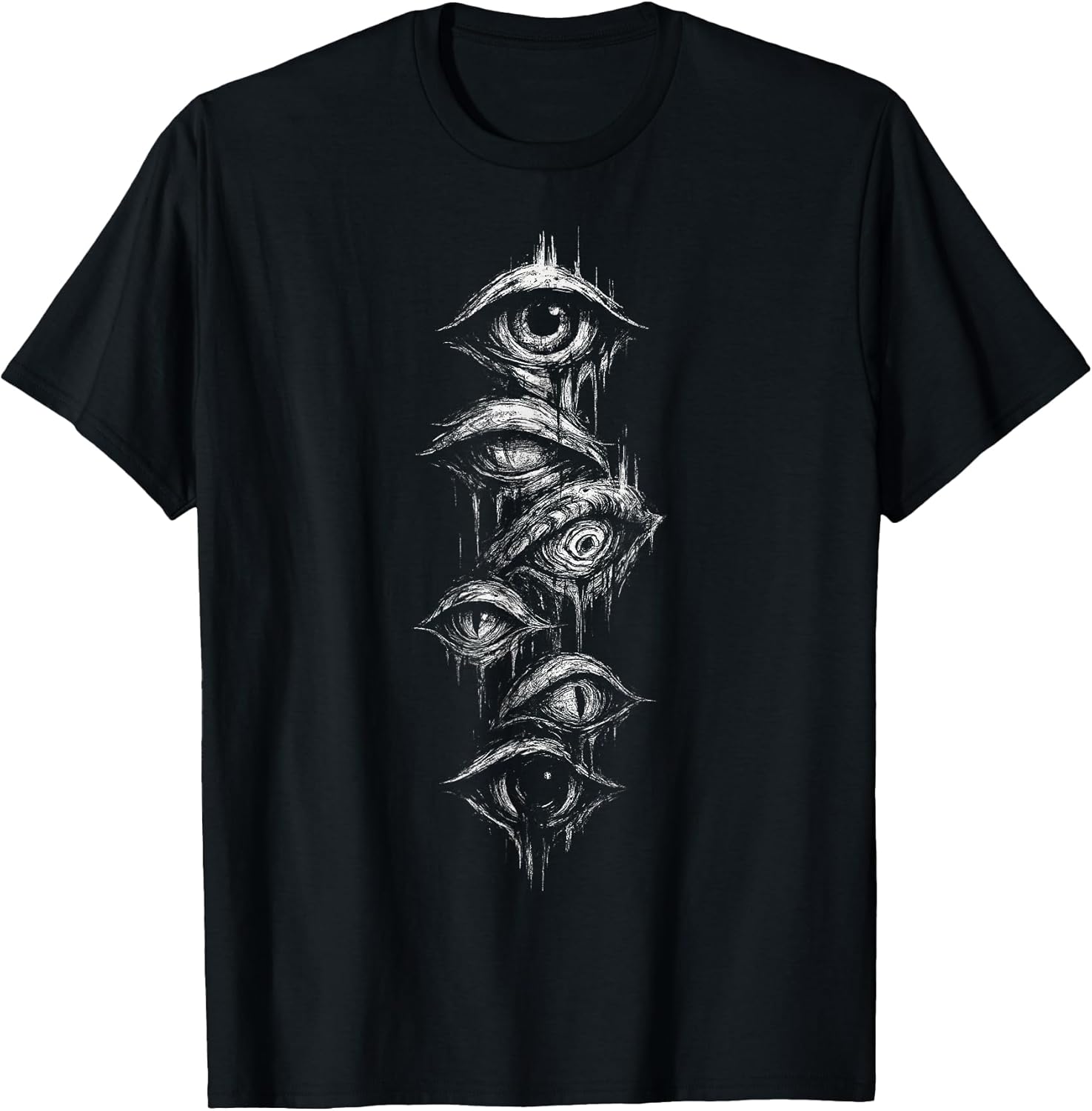 Eyes Eyeballs Goth Grunge Alt Y2K Weird Strange Aesthetic T-Shirt
