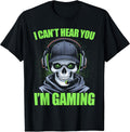 Gamer Skeleton Gaming Video Games T-Shirt
