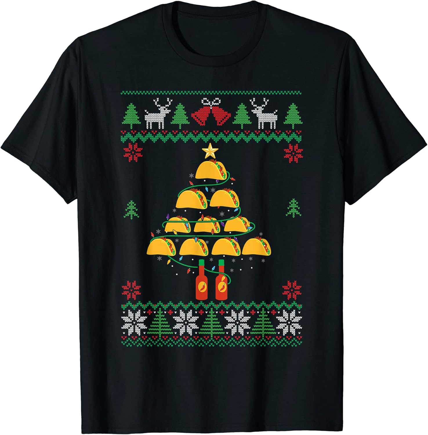 Tacos Christmas Tree Xmas Pajama For Tacos Lover