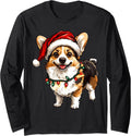 Funny Santa Corgi Christmas Tree lights
