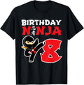 Little Ninja Kids Birthday Party Shirts