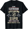 Funny electrician t shirt