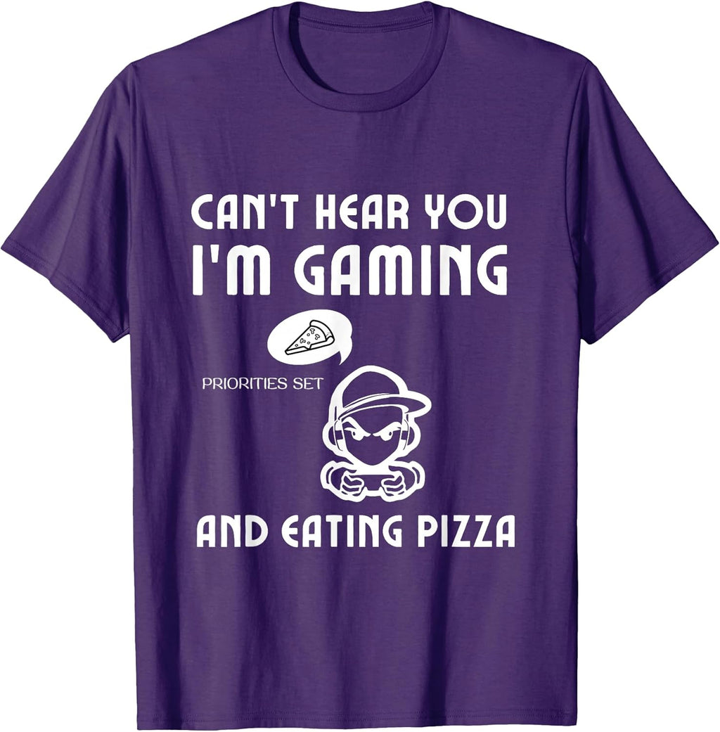 Pizza Gamer Shirts Video Games Boys Girls KidsGift