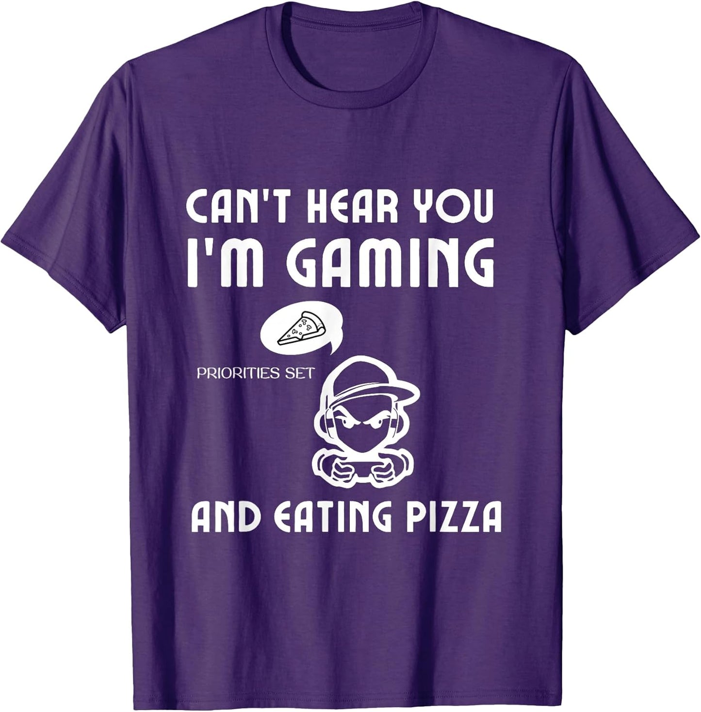Pizza Gamer Shirts Video Games Boys Girls KidsGift