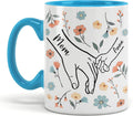 Mothers Day Gifts for Mom - Custom Floral Mom Mug - Personalized Mama, Gandma, Nana, Gigi, Granny Birthday Gifts - Coffee Mug 11oz, 15oz, White
