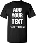 Custom T-Shirt Add Your Text Personalized T Shirt for Men & Women Cotton Tee