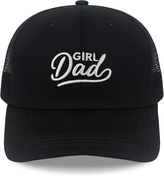 Men's Embroidered Adjustable Baseball Cap, Girl Dad Hat, Funny Trucker Hat, Mens Birthday Gift Ideas