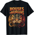 Houses Humans Parody Gaming Design for Gamers Men Boys T-Shirt